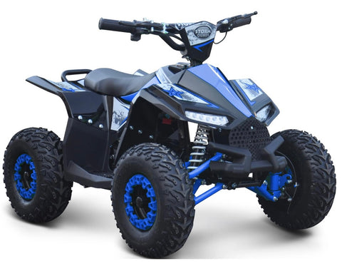 Renegade Ranger 1100w 48v Electric Kids Quad - Blue