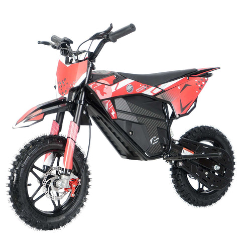Kids 800W 36V Electric Dirt Bike- 10/10 Red