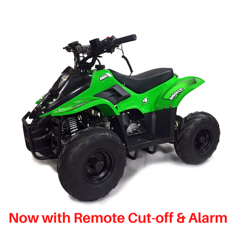 Storm Buggies VRX70 Kids Quad Bike With Remote Safety Cut Off - GREEN