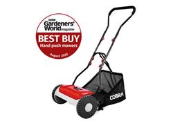 Cobra HM381 CYLINDER 15" HAND LAWNMOWER AND GRASS COLLECTOR