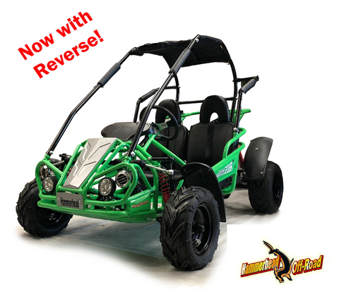 Storm Buggies Hammerhead Mudhead™ Reverse 208R Kids Off Road Buggy - Green